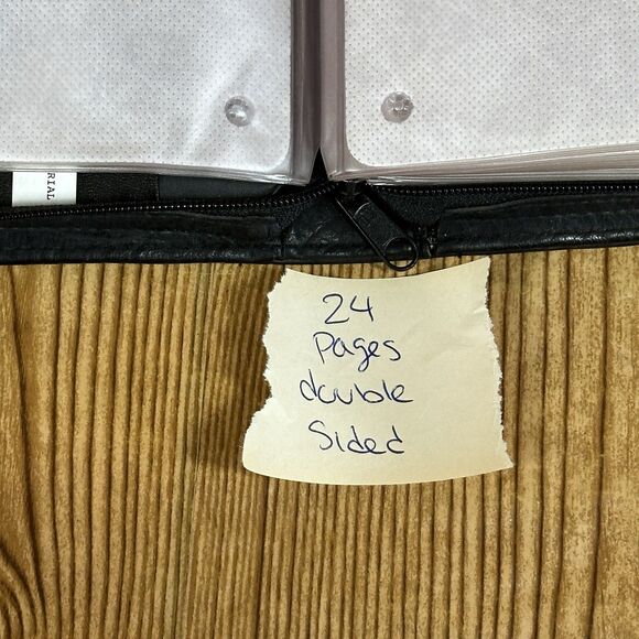 Faux‎ Leather Cd Media Case 24 Double Sides Pages 50 Slots - Picture 4 of 6